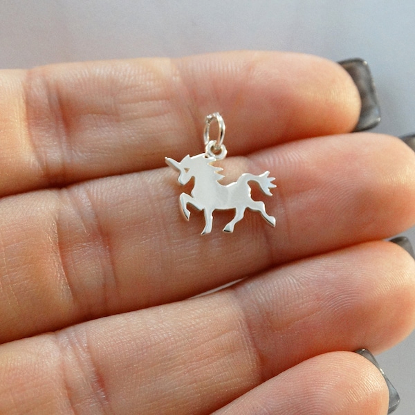Glitter Unicorn Charm