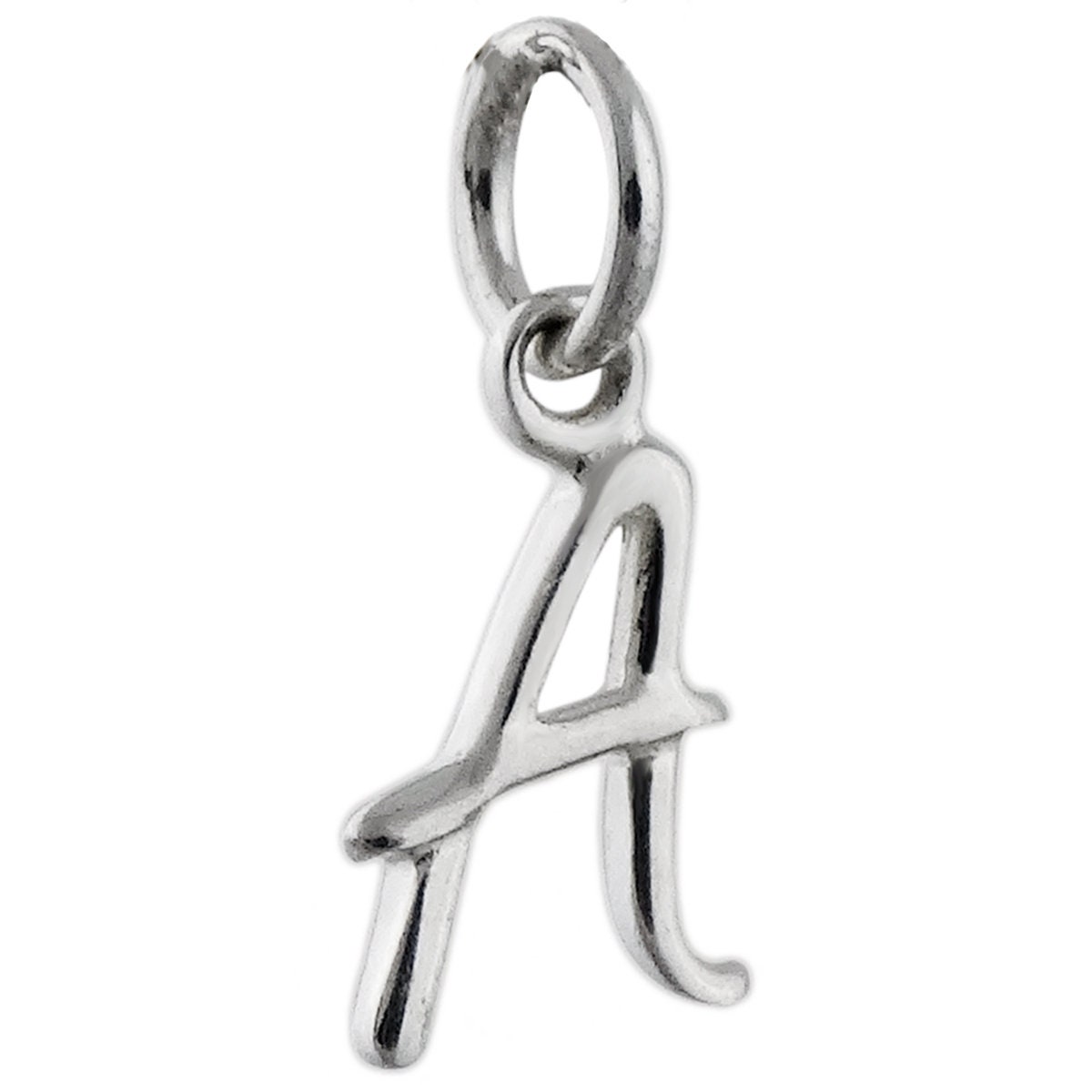 Sterling Silver Initial Letter A Charm 925 Silver Cute - Etsy