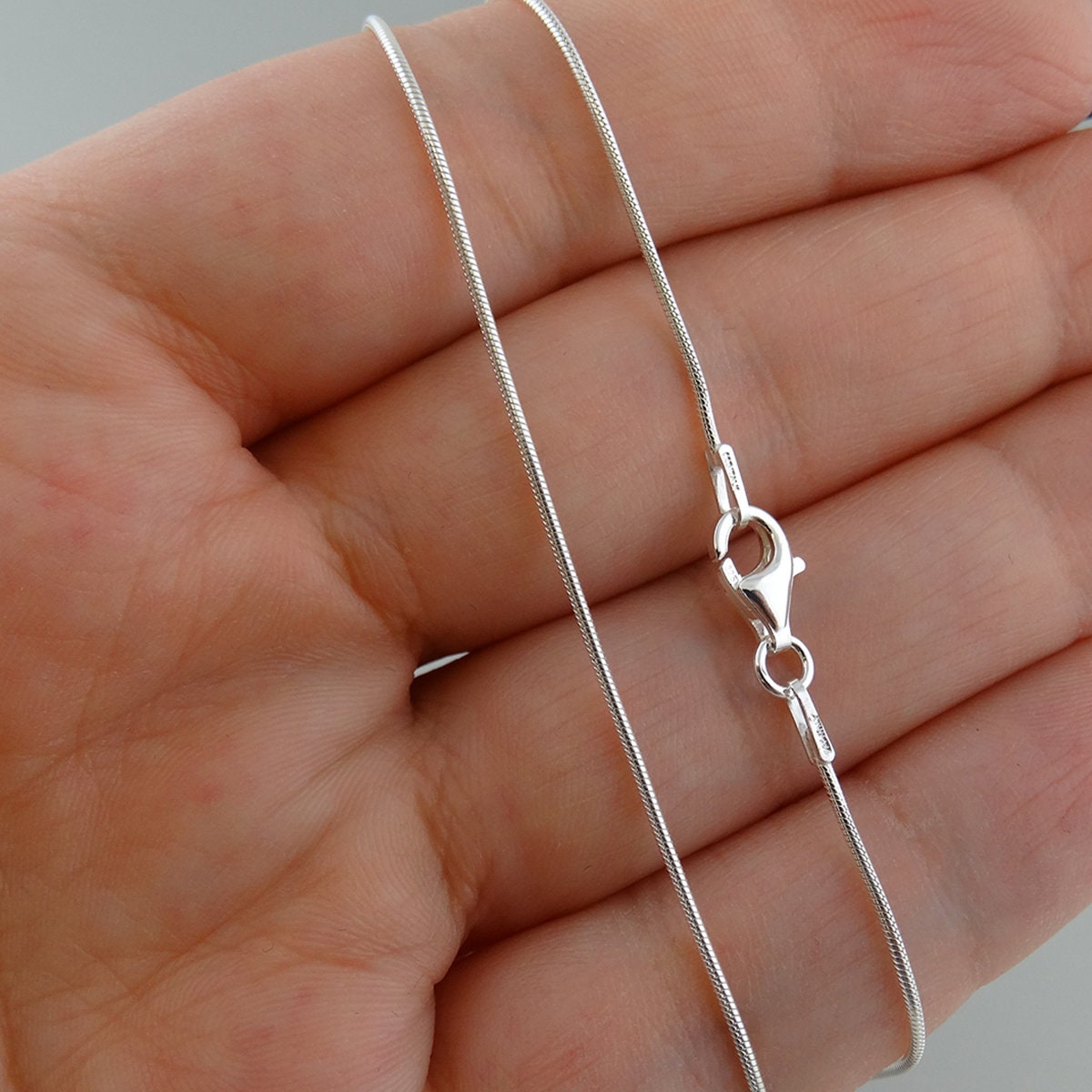 925 Sterling Silver 1mm Cable Chain Extenders - Set Of 5, 1" To 6" Lengths, Made In Italy, For Necklace, Bracelet, Anklet - View #4