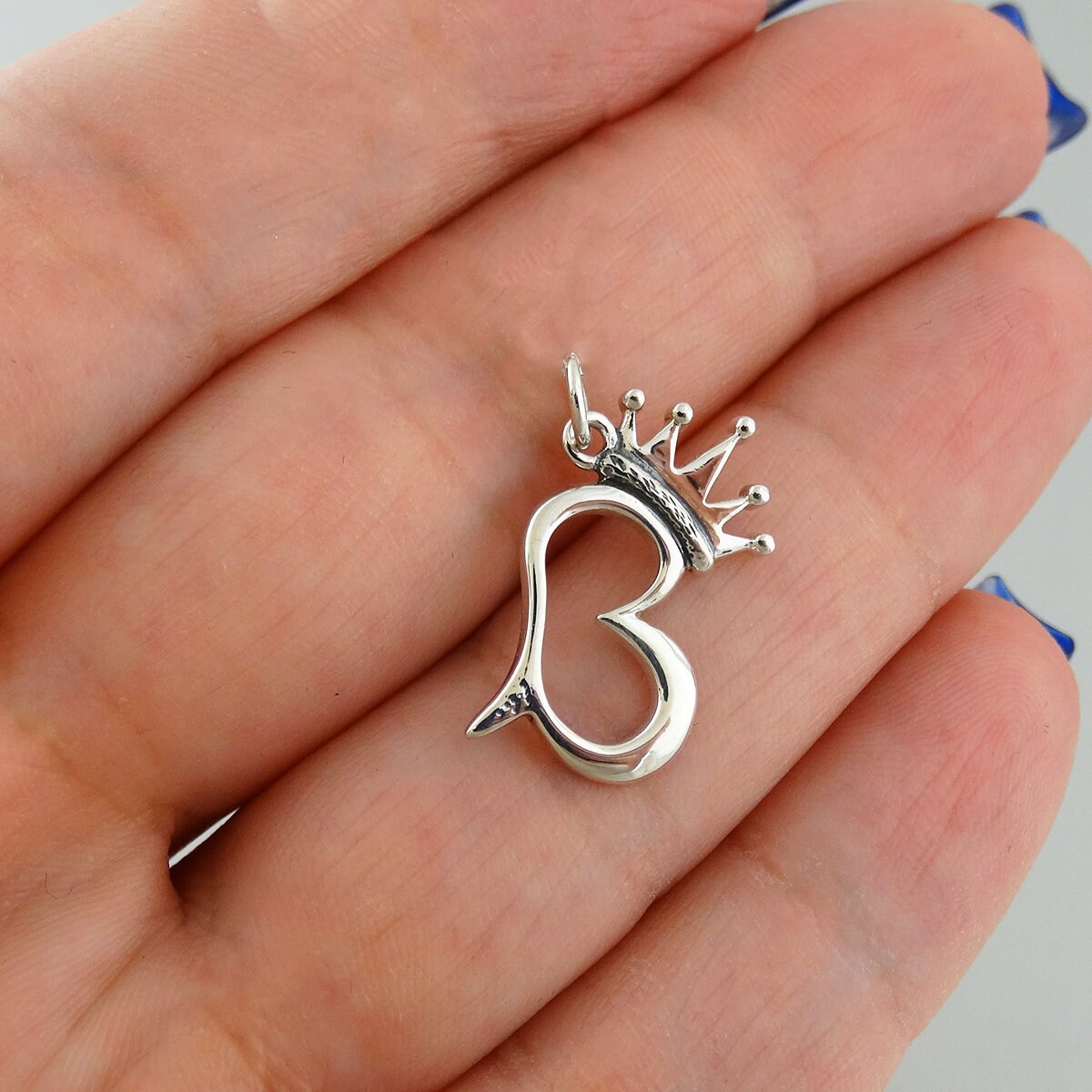Crown B Pendant - Etsy Crown B Pendant - Etsy