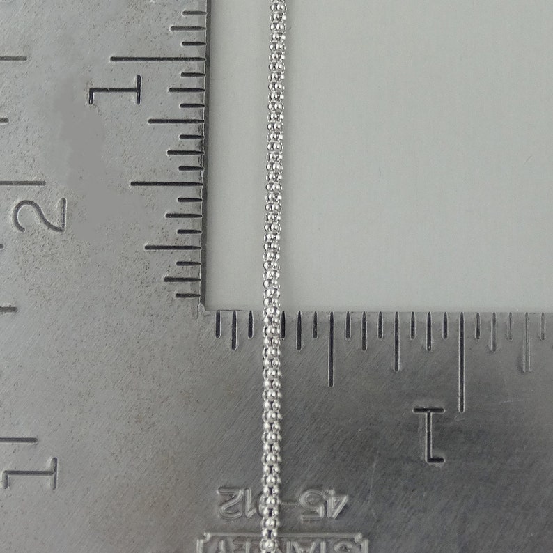 Sterling Silver 0.8mm Adjustable Popcorn Chain (0.80 mm) main image 1