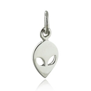 Alien Head Charm Sterling Silver Alien Head Charm Sterling Silver