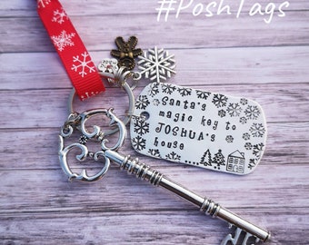 Santa's magic key - personalised magical key for Christmas with gift box #Poshtags