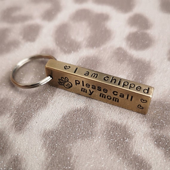 i am chipped dog tag