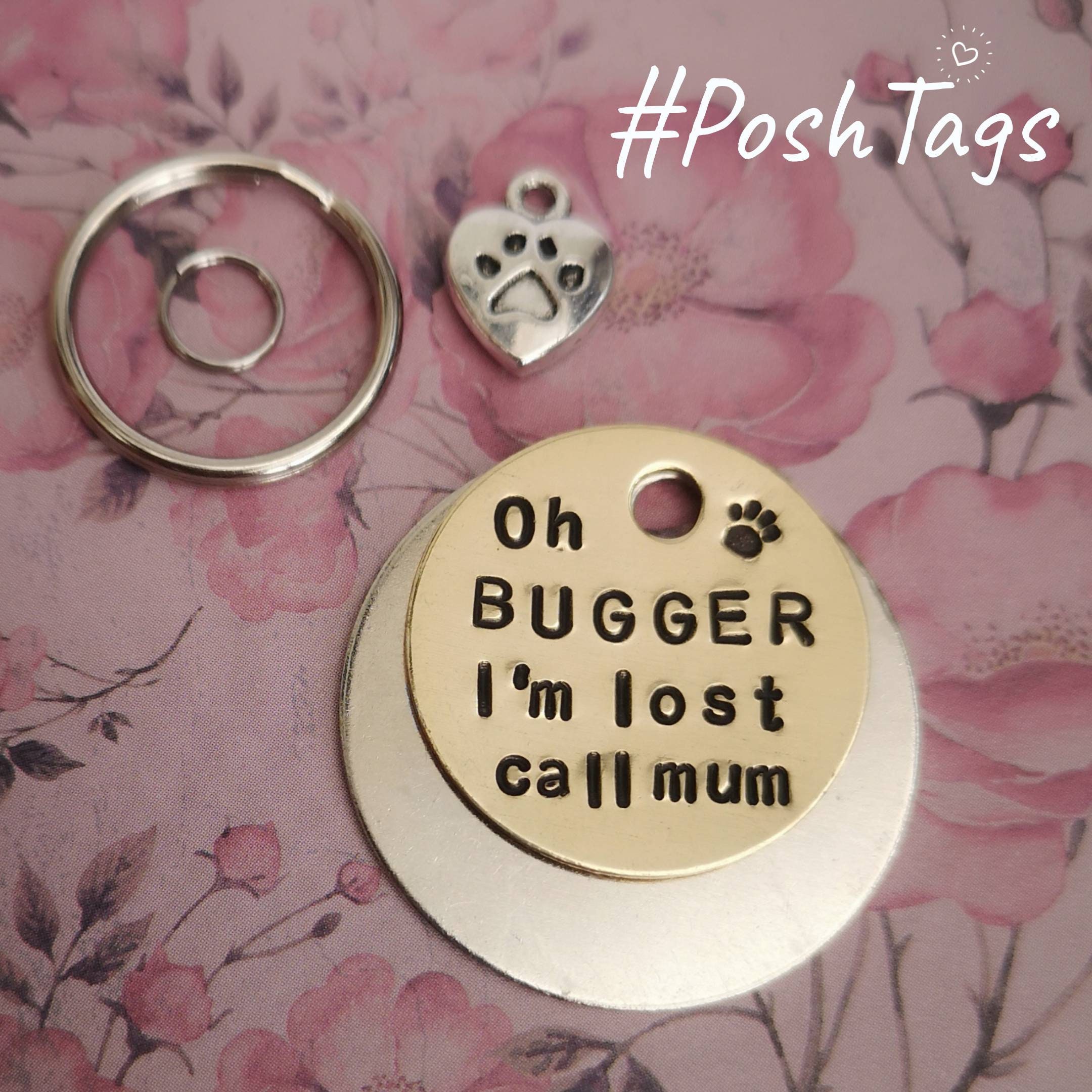 Oh Bugger Im Lost Pet Cat Dog Id Tag Poshtags Etsy