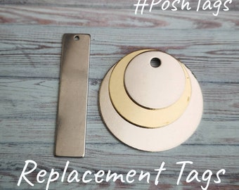 Ersättningsetikett - för ändring av telefonnummer, adress etc. Halsband Julklappstips