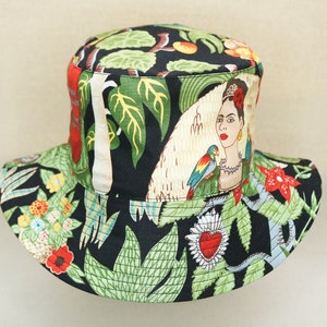 Frida Garden Bucket Hat for Women and Men Alexander Henry Eco Friendly Materials Made in Brooklyn