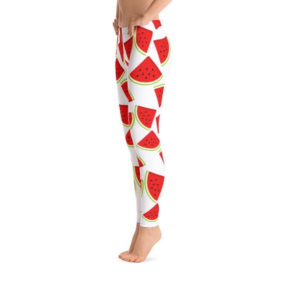watermelon workout leggings
