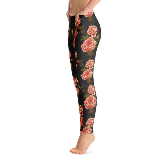 flower yoga leggings