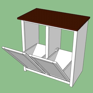 Tilt-Out Garbage and Recycling Cabinet Plans and Step-by-Step Build Guide