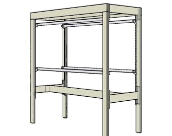 Plans for a Clothing Hanging Rack (PDF)