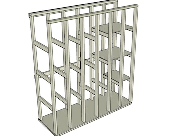 Plans for Floor-to-Ceiling Lumber Rack (PDF)