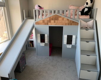 Lofted Slide Bed Plans and Step-by-Step Build Guide