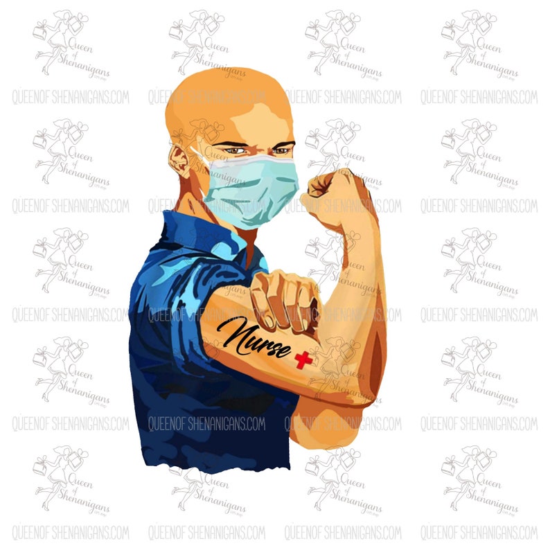 Bald Male Nurse PNG File Nurse Digital File Nurse Clip Art. | Etsy