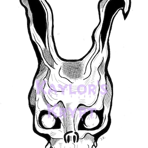 Frank the Rabbit, Donnie Darko, Cult Classic, Horror Movie, Art Print