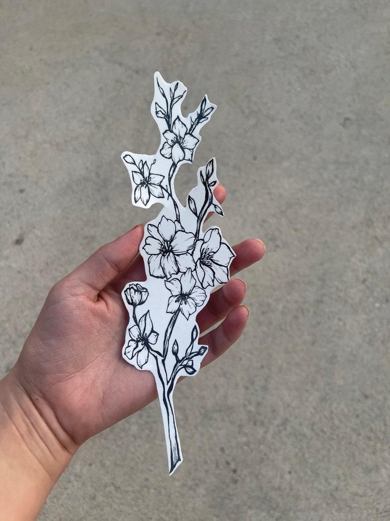 Cherry Blossom Temporary Tattoo / Hand Drawn Temporary Tattoo - Etsy