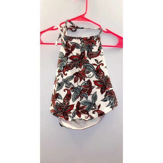 Floral print halter top