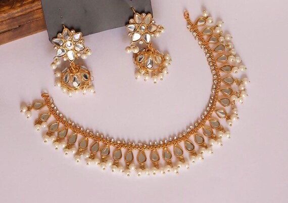 Kundan jewellery on sale designs with price