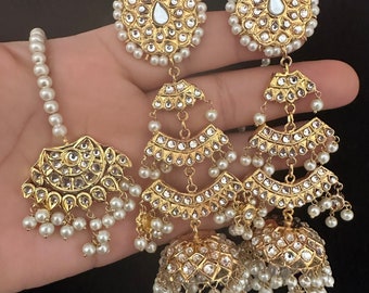 Thappa Kundan jewelry, indian earrings pakistani jewelry, thappa kundan earrings, kundan earrings , multani earrings, chandbali earrings,