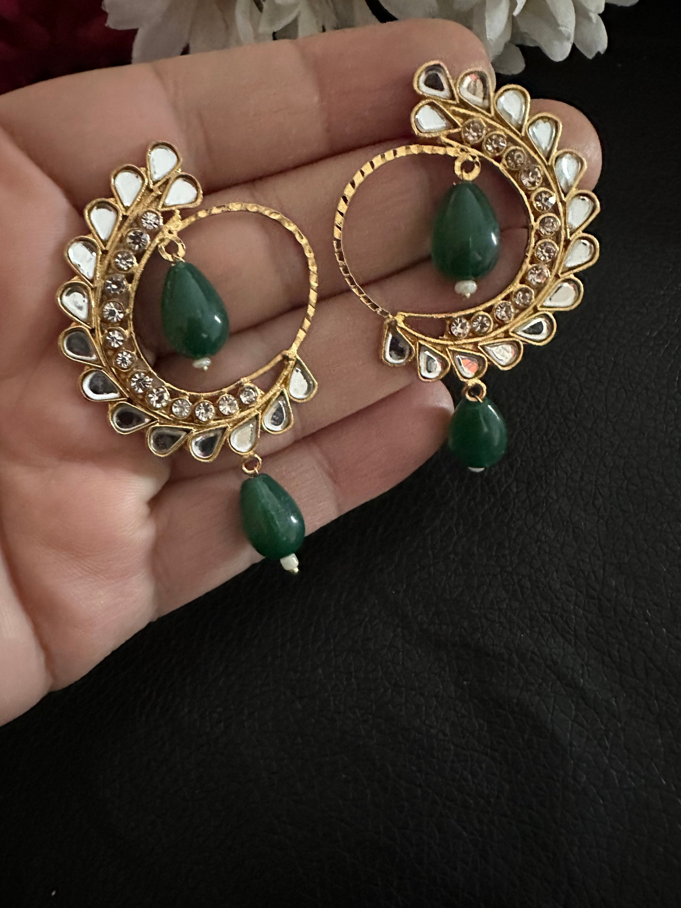 Buy Restocked Kundan Hoop Earringsbali Jhumkastraditional Ethnic Online in India Etsy #38 Buy Restocked Kundan Hoop Earringsbali Jhumkastraditional Ethnic Online in India Etsy