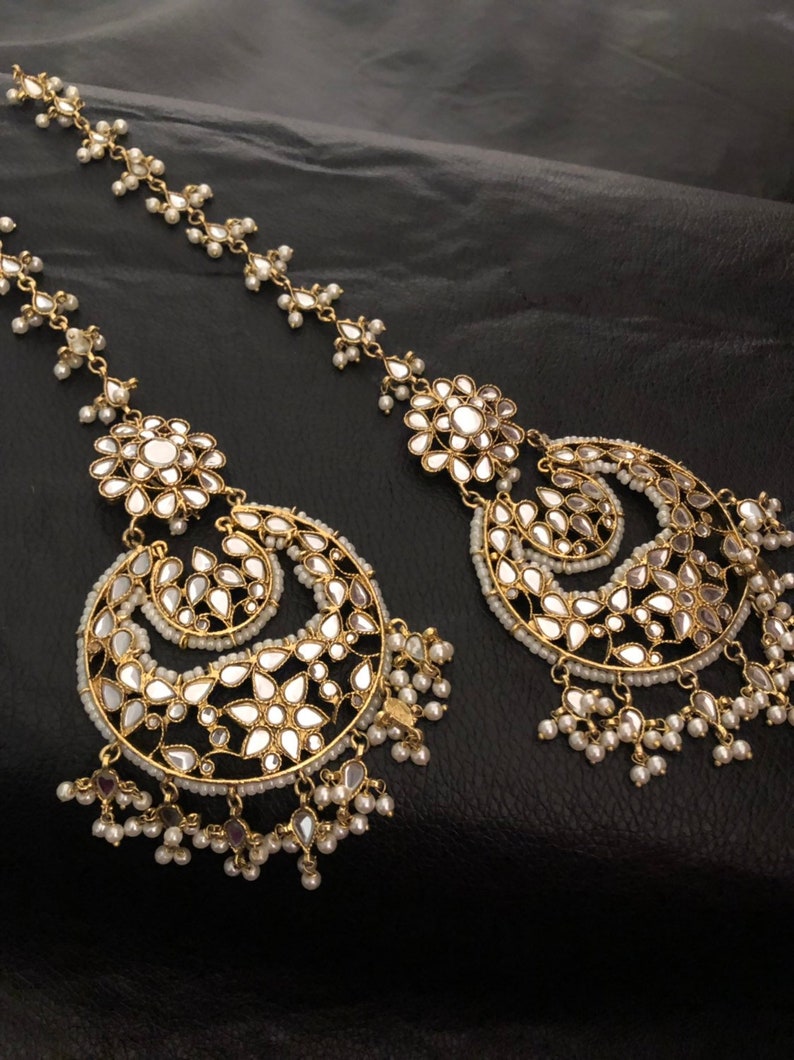 Kundan Jewelry indian Jewelry kundan Earrings pakistani Etsy