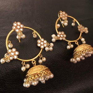 Kundan jewelry, indian jewelry, pakistani jewelry, indian earrings, pakistani earrings, antique earrings, oxidized earrings, afghani jewelry