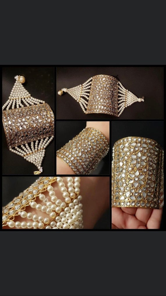 Vintage Women's Hollow-out Design Metal Bracelet Algerian Lady Wrist Big  Size Wide Bracelet Jewelry Dress Ornament - Bangles - AliExpress
