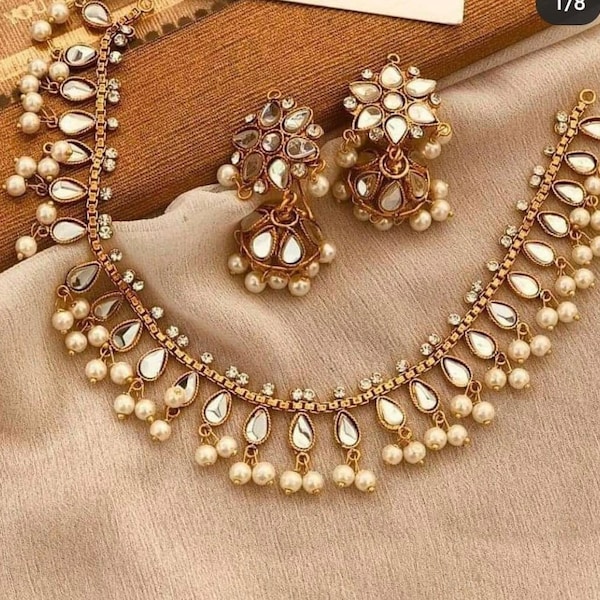 Kundan jewelry, indian jewelry, pakistani jewelry, kundan set, pakistan jewelry, jhumki set, fashion jewelry,party wear jewelry,