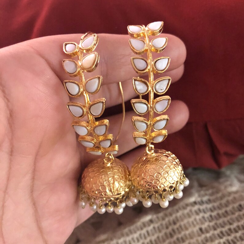 Kundan Earrings indian Jewelry pakistani Jewelry fashion Etsy