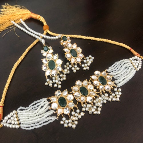 Furshi Kundan Choker Indian Jewelry 