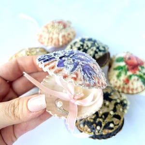 Seashell Ring Bearer Box: Handmade Beach Wedding Proposal