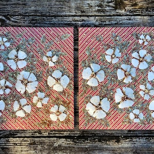 Juego de arte de pared de galería de 2 piezas de 24 x 24 pulgadas: regalos navideños, decoración navideña con luces