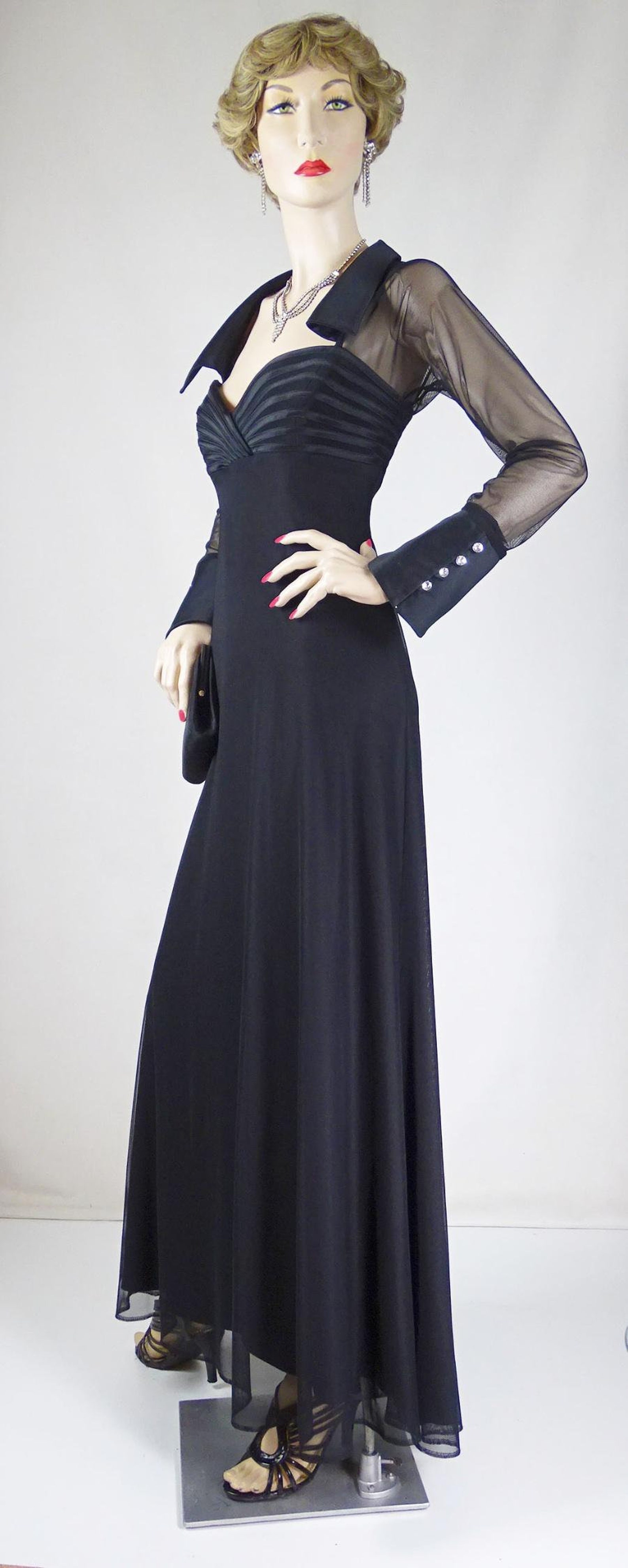 1940s evening gown