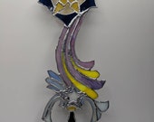 Kingdom Hearts Shooting Star Stained Glass