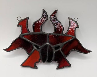 Ravnica Allegiance Rakdos Symbol Stained Glass
