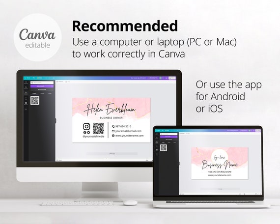 Image 1 for Business Card Template Pages Mac