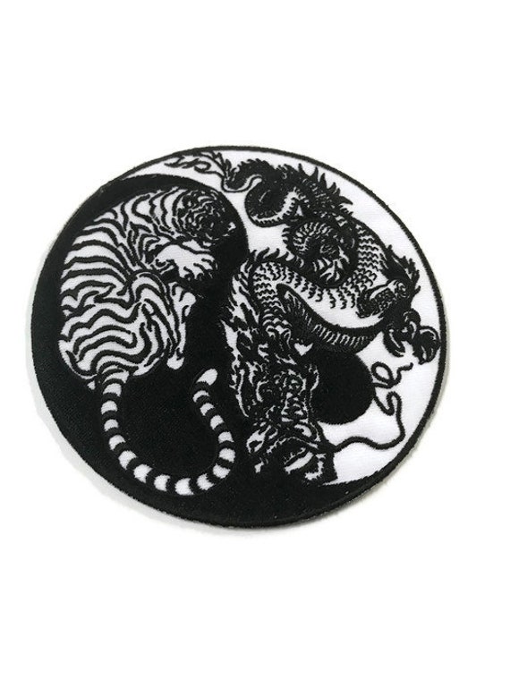 Patch L Yin Yang Dragon & Tiger - Etsy UK