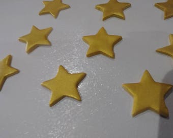 24 Fondant 1 1/2 inch star cake topper / cupcake topper