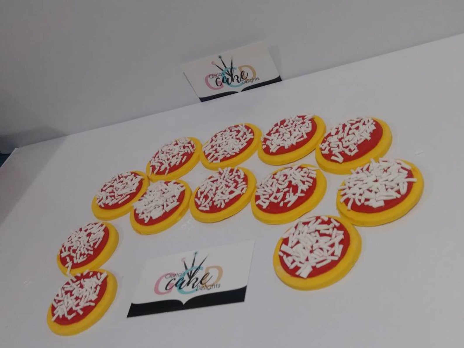 Fondant Pizza Cupcake Topper Etsy