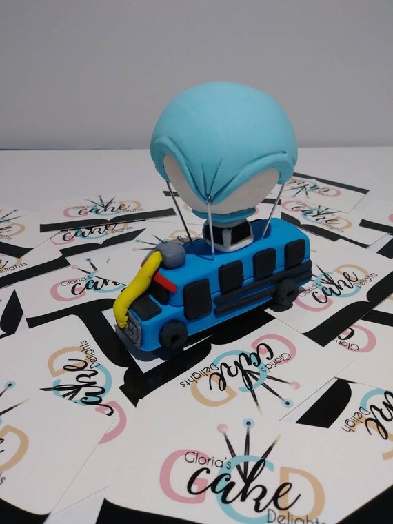 Fortnite Fondant Cake Toppers - fortnite battle bus cake topper