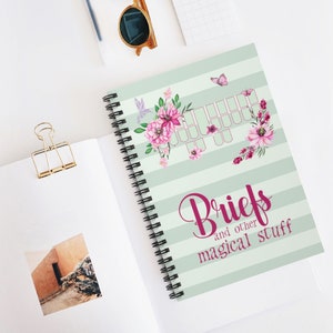 Stenographer keyboard, Briefs and Other Magical Stuff Court Reporter&#39;s Journal, Stenographer&#39;s Spiral Notebook - Ruled Line