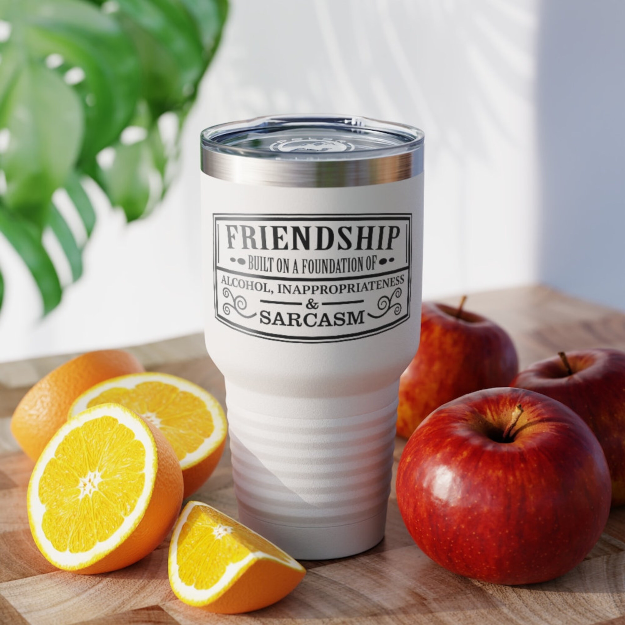 Discover Friendship Funny Graphic Insulated Ringneck Tumbler