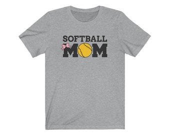 Softball Mom Unisex Jersey Short Sleeve Tee