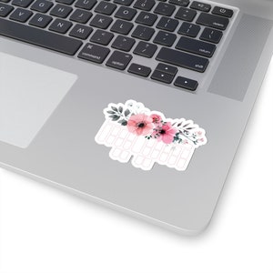 Steno Keyboard Art Kiss-Cut Stickers