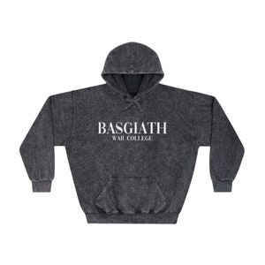 Fourth Wing OFFICIALLY LICENSED Basgiath Unisex Mineral Wash Hoodie