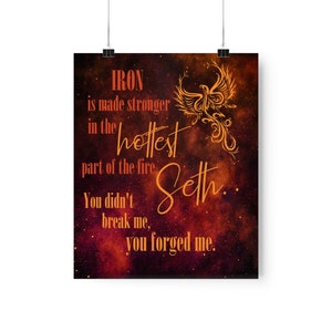 Zodiac Academy Inspired Darcy and Seth Quote Premium Matte Vertical Posters