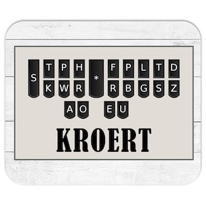 Kroert Steno Keyboard Court Reporter Mousepads