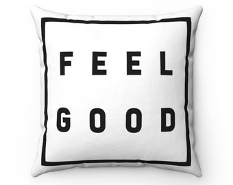 Feel Good Spun Polyester Square Pillow Case (Pillow Included)