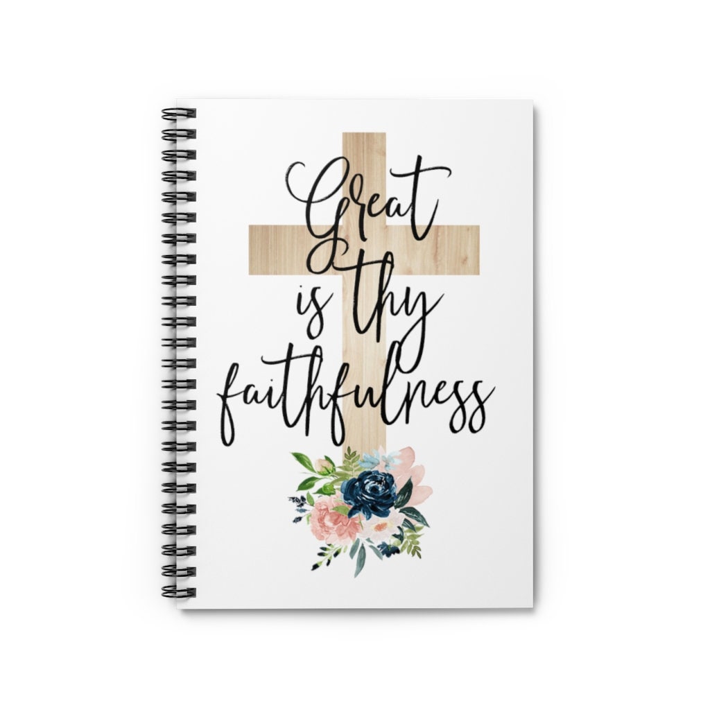Christian Spiral Notebook: Bible Verse Journal, Ruled Line - Etsy