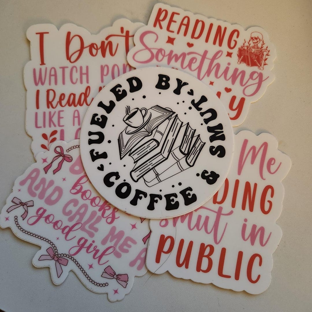 Funny Bookish Stickers Bundle - Etsy